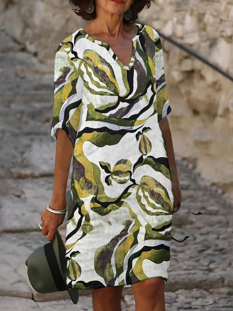 Bia – Luftiges Sommerkleid mit Druckmuster