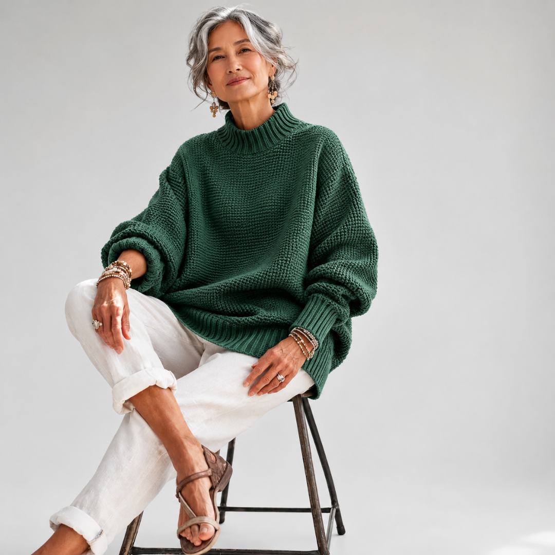 Shiloh – Locker gestrickter Strukturpullover