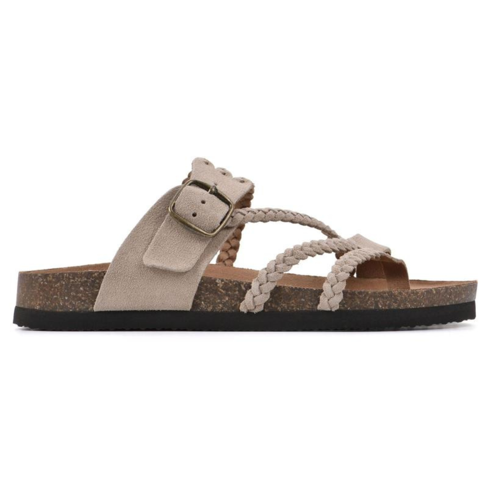 Charie – Komfort-Sandalen aus geflochtenem Kork