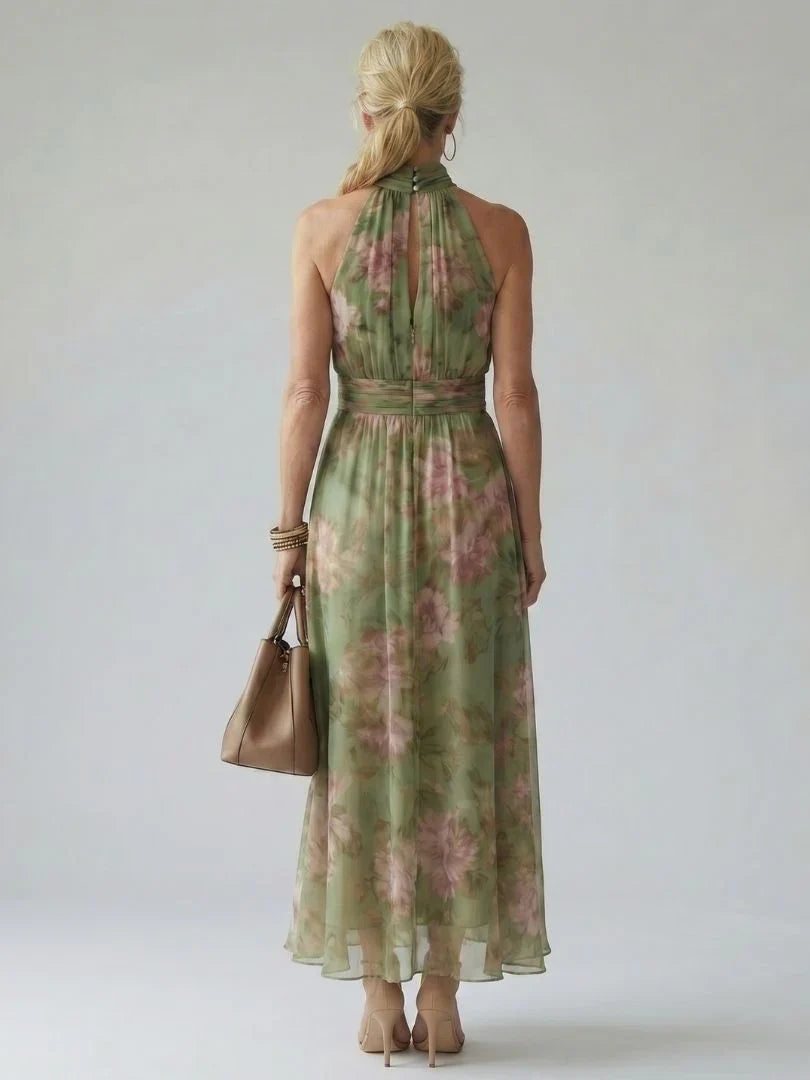 Vivienne - Elegantes Neckholder-Maxikleid