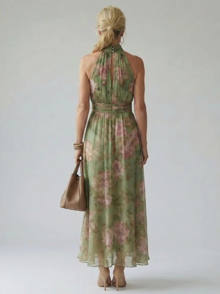 Vivienne - Elegantes Neckholder-Maxikleid