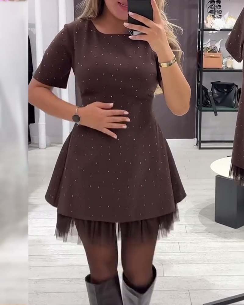 Cassie – A-Linien-Patchworkkleid