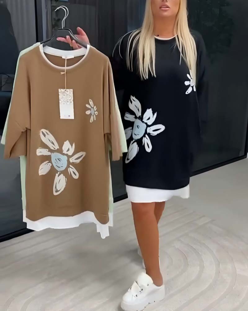 Charrie – Lässiges Baumwollkleid knielang
