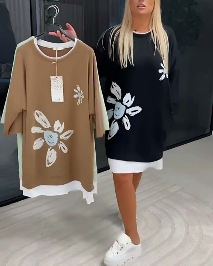 Charrie – Lässiges Baumwollkleid knielang
