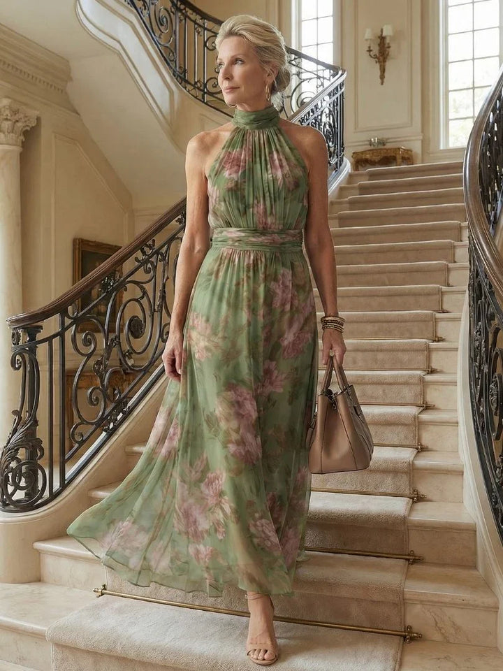 Vivienne - Elegantes Neckholder-Maxikleid