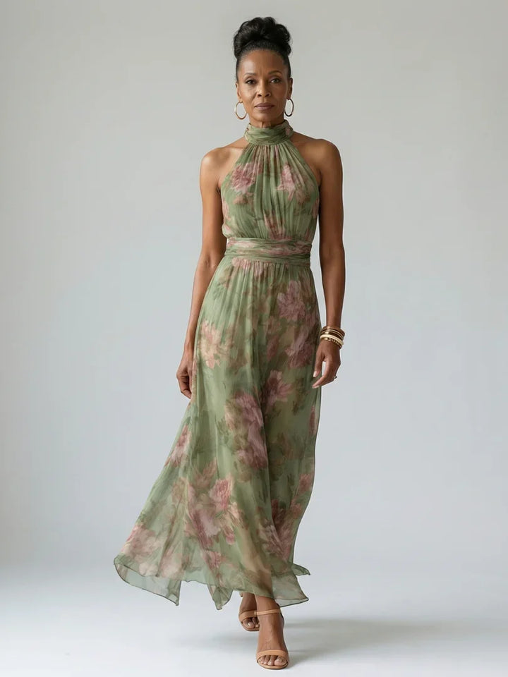 Vivienne - Elegantes Neckholder-Maxikleid