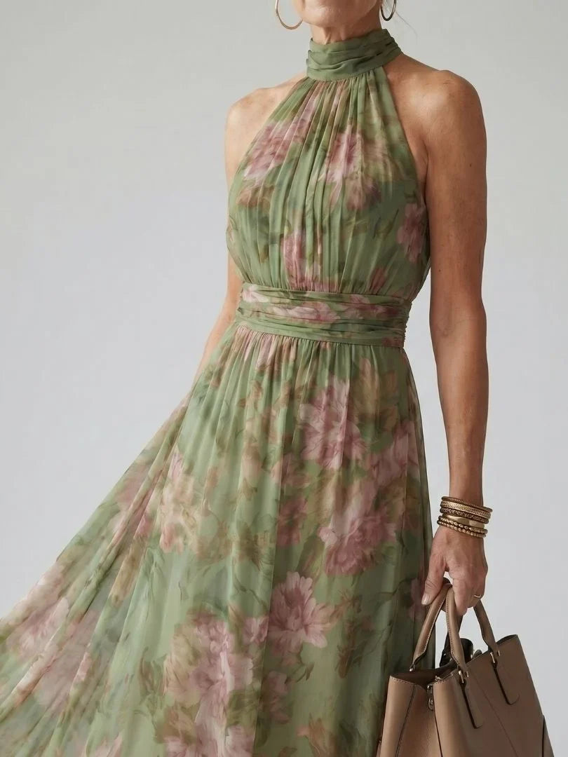 Vivienne - Elegantes Neckholder-Maxikleid