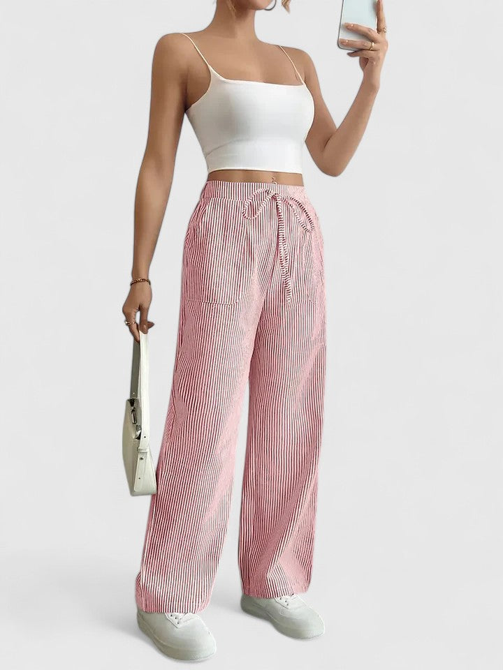 Dany – Weite, atmungsaktive Hose mit eleganten Details