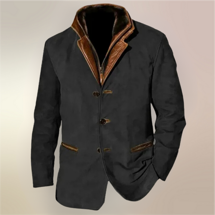 Daniel – Strukturierte Jacke im Vintage-Look