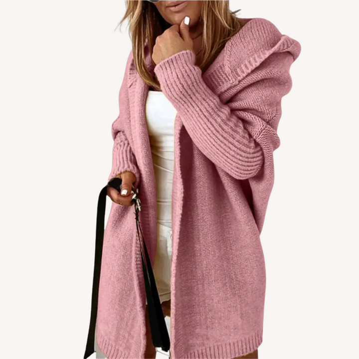 Paige | Legerer Kapuzen-Cardigan
