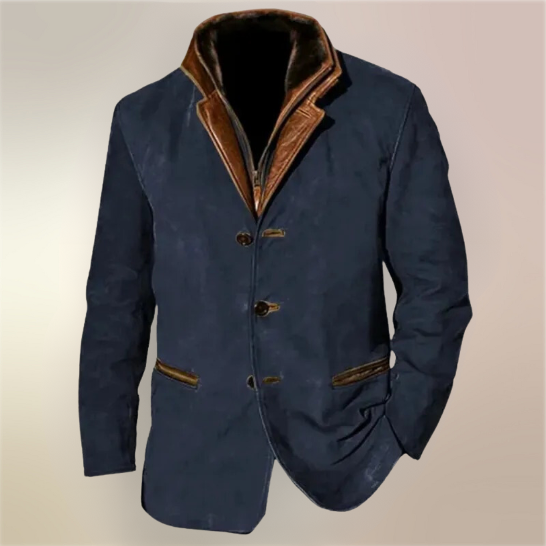 Daniel – Strukturierte Jacke im Vintage-Look