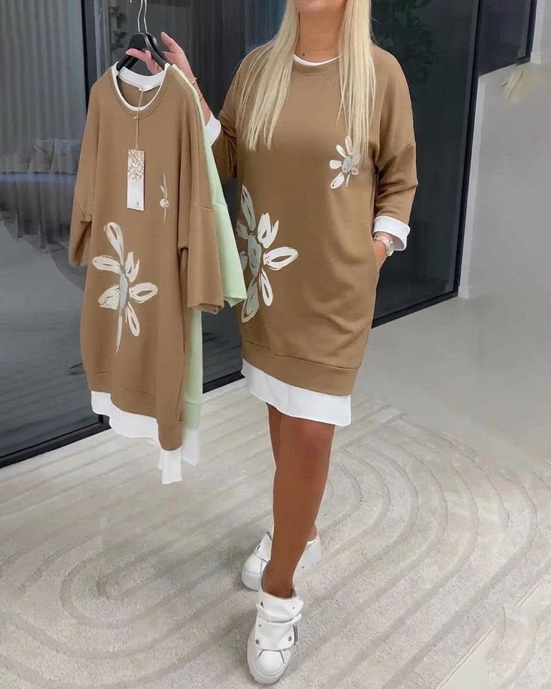 Charrie – Lässiges Baumwollkleid knielang