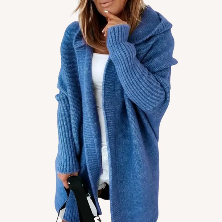 Paige | Legerer Kapuzen-Cardigan
