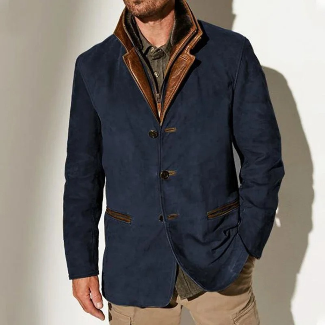 Daniel – Strukturierte Jacke im Vintage-Look