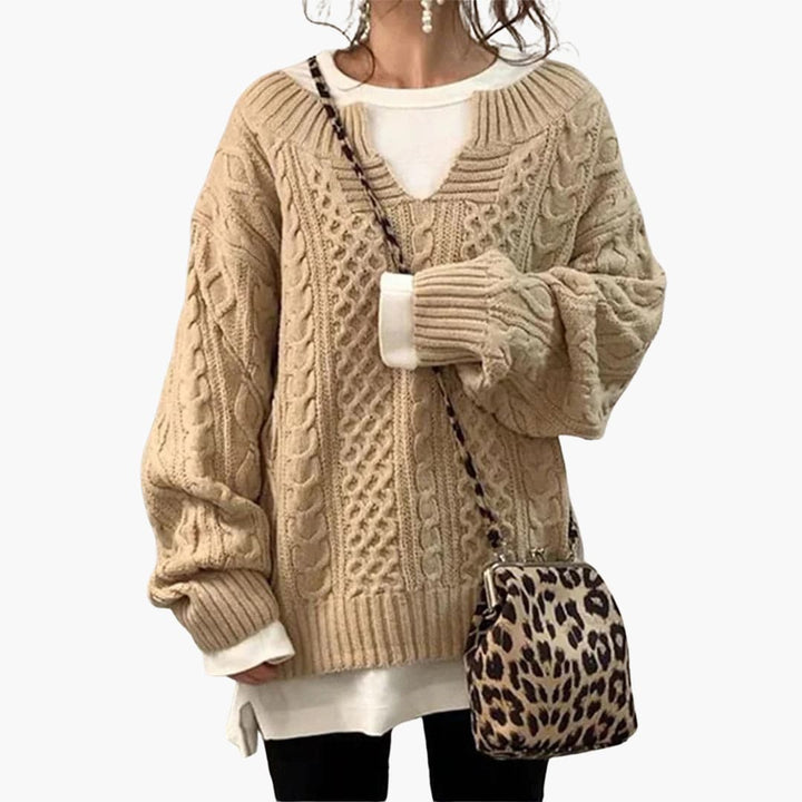Holly | Übergroßer Strickpullover