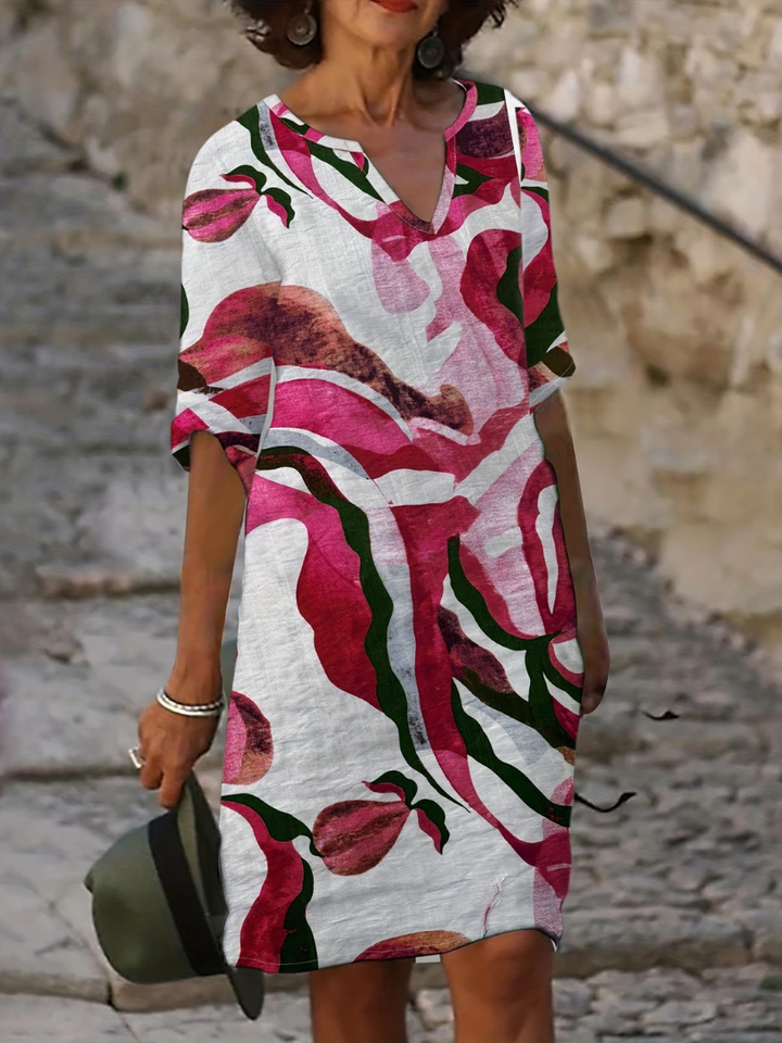 Bia – Luftiges Sommerkleid mit Druckmuster