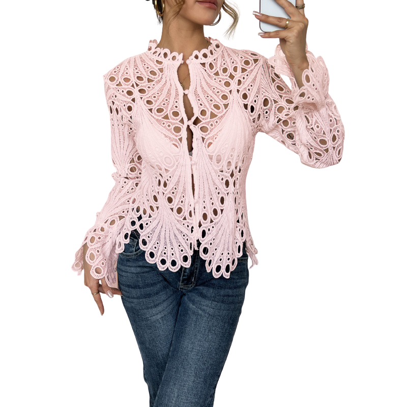 Patrice – Schicke Bluse mit Volantärmeln
