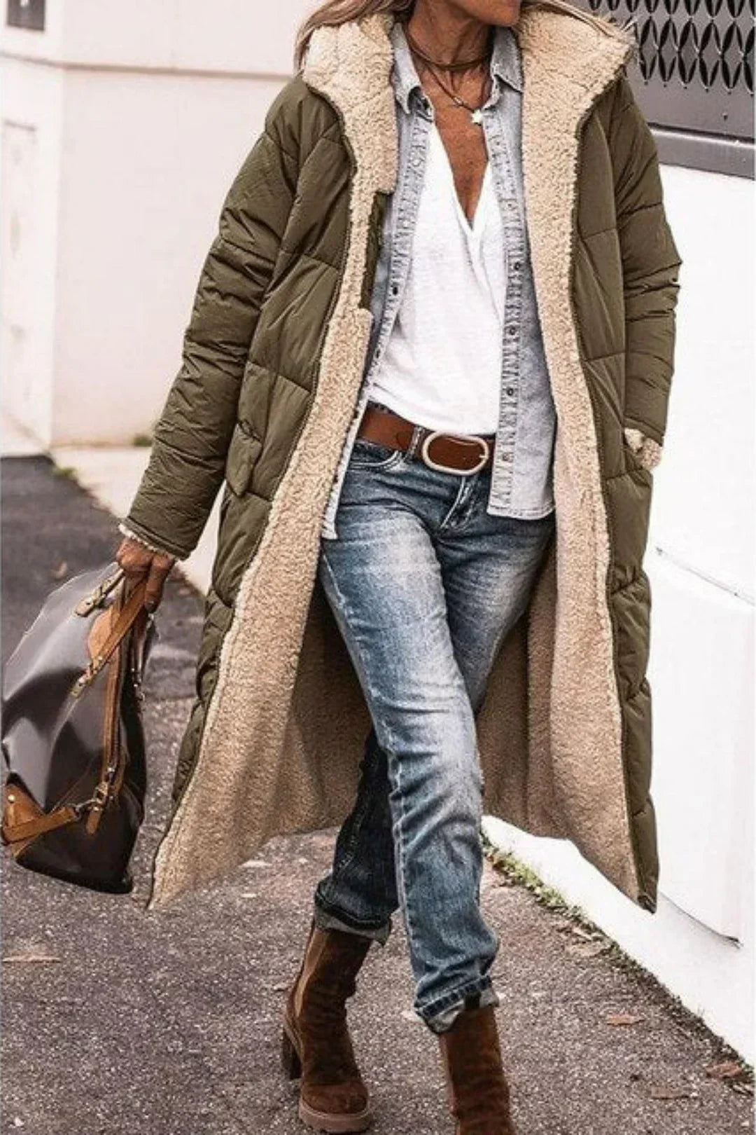 Marielle – Wendbare lange Winterjacke