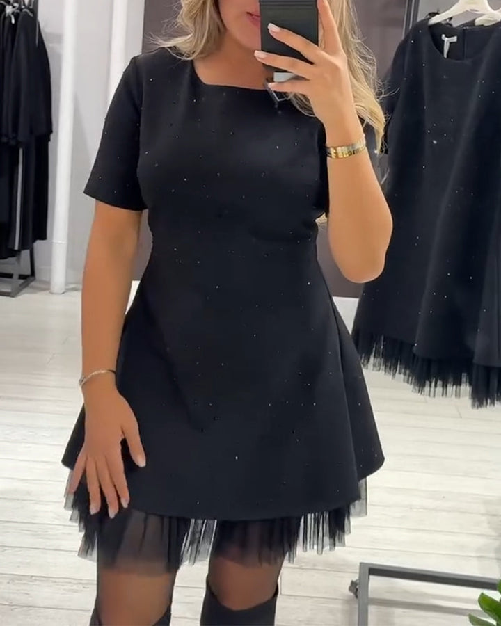 Cassie – A-Linien-Patchworkkleid