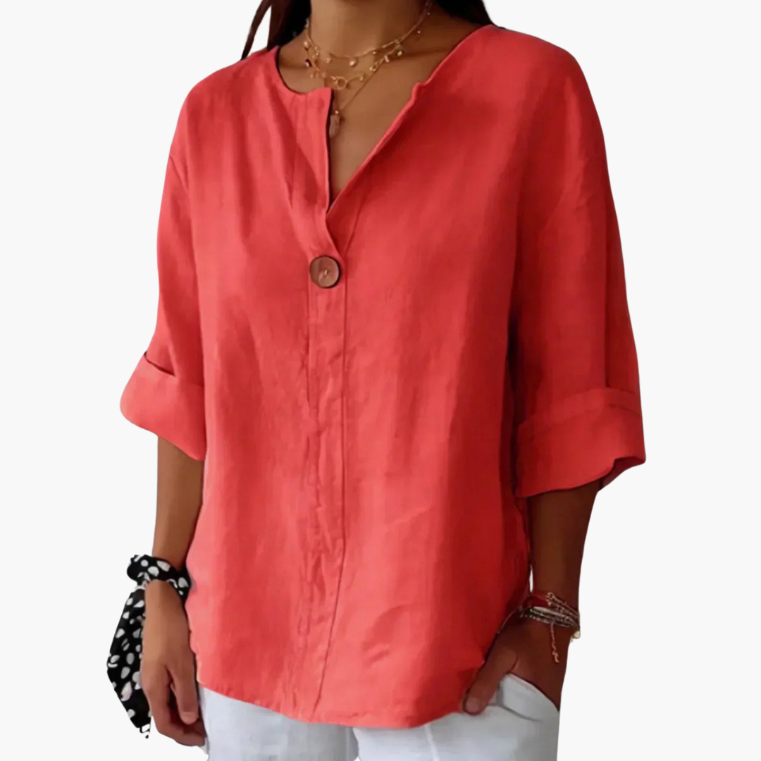 Lucy | Legere V-Ausschnitt-Bluse