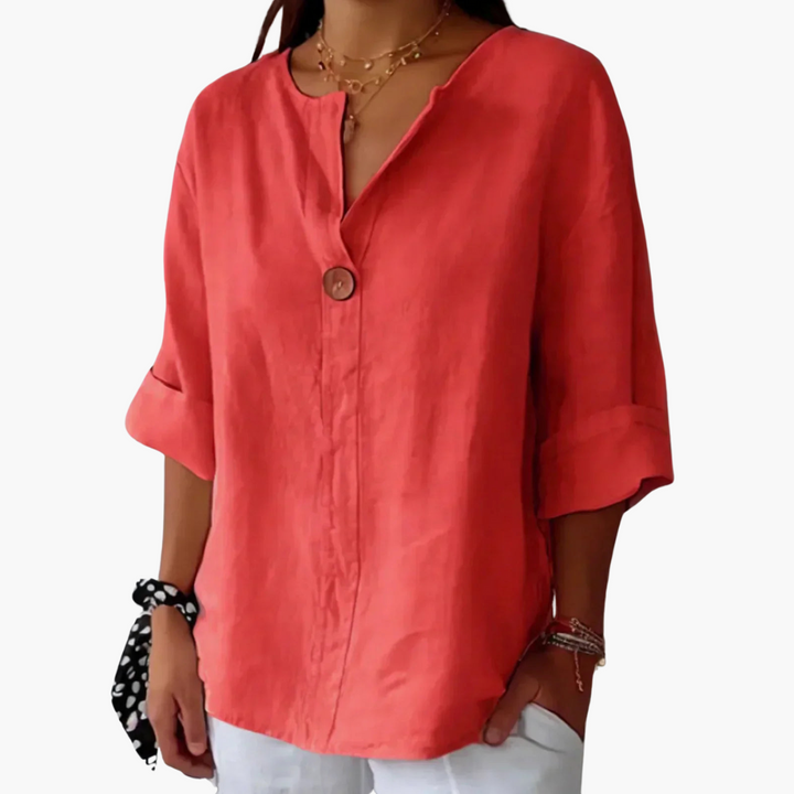 Lucy | Legere V-Ausschnitt-Bluse