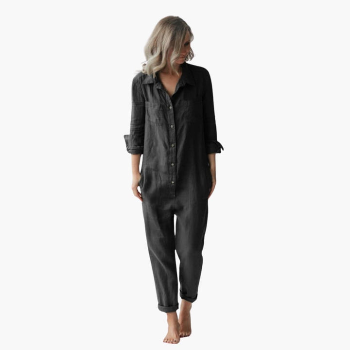 Martha | Elegantes Langarm-Jumpsuit