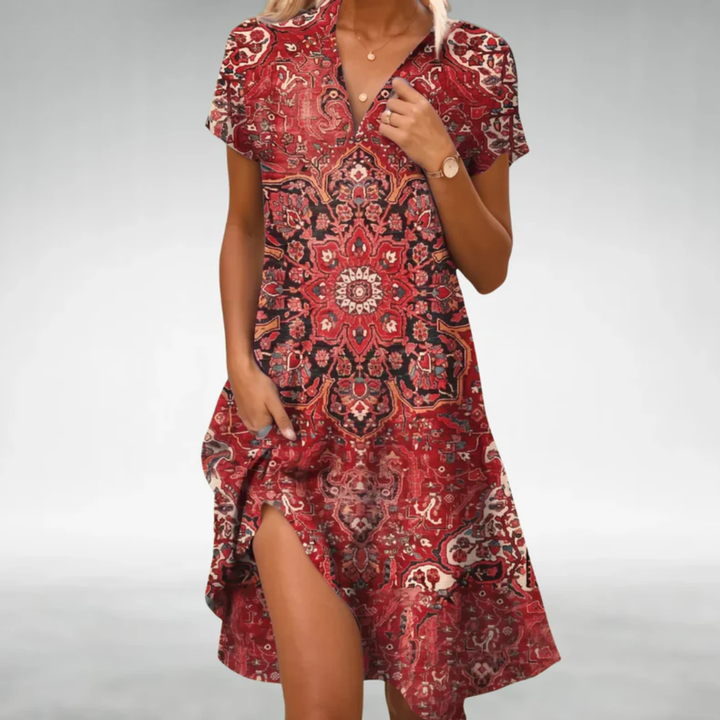 Marlie - Leichtes Midikleid mit Blumenmuster