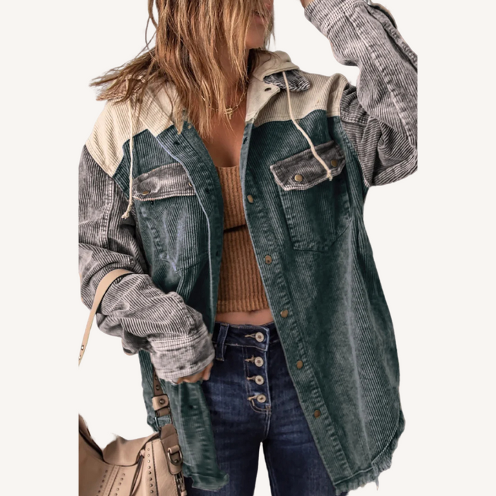 Nelli | Retro-Strickjacke mit Kapuze