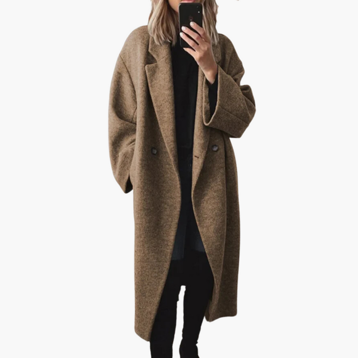 Phoebe | Kuscheliger langer Mantel