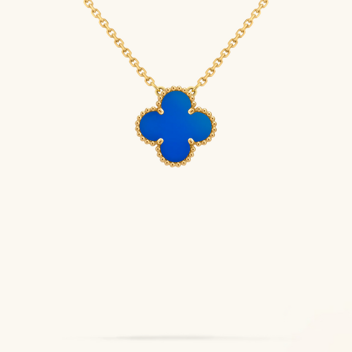 KLEEBLATT | Blaue Halskette