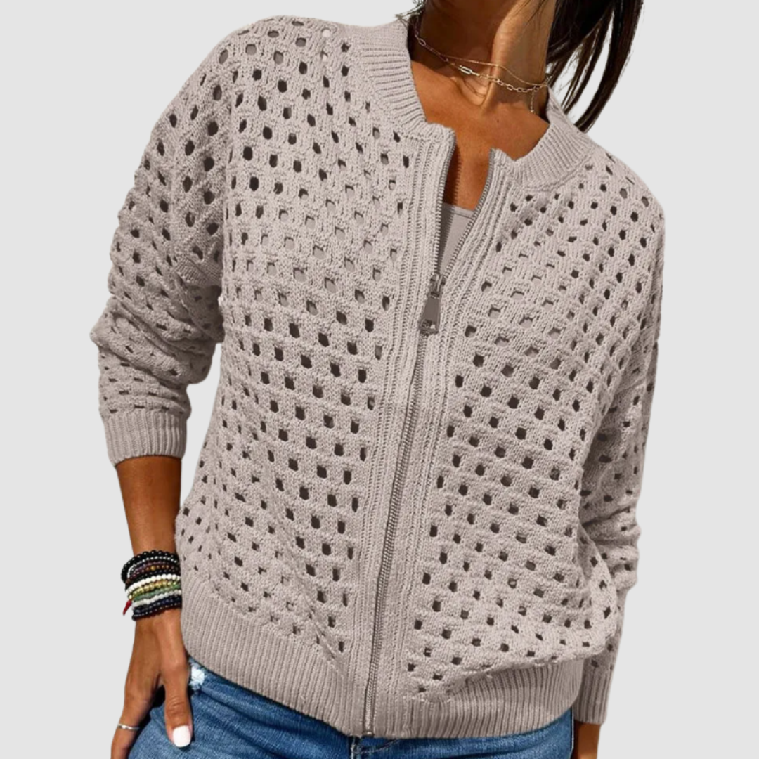 Grace - Strickjacke mit Reißverschluss