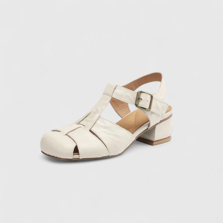 Madella – Elegante Ledersandalen mit Blockabsatz