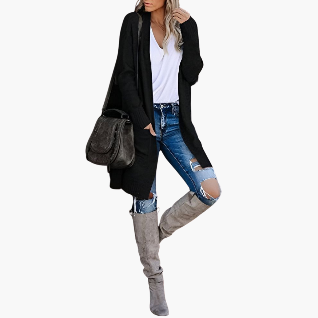 Holly | Legere Strickjacke mit Taschen