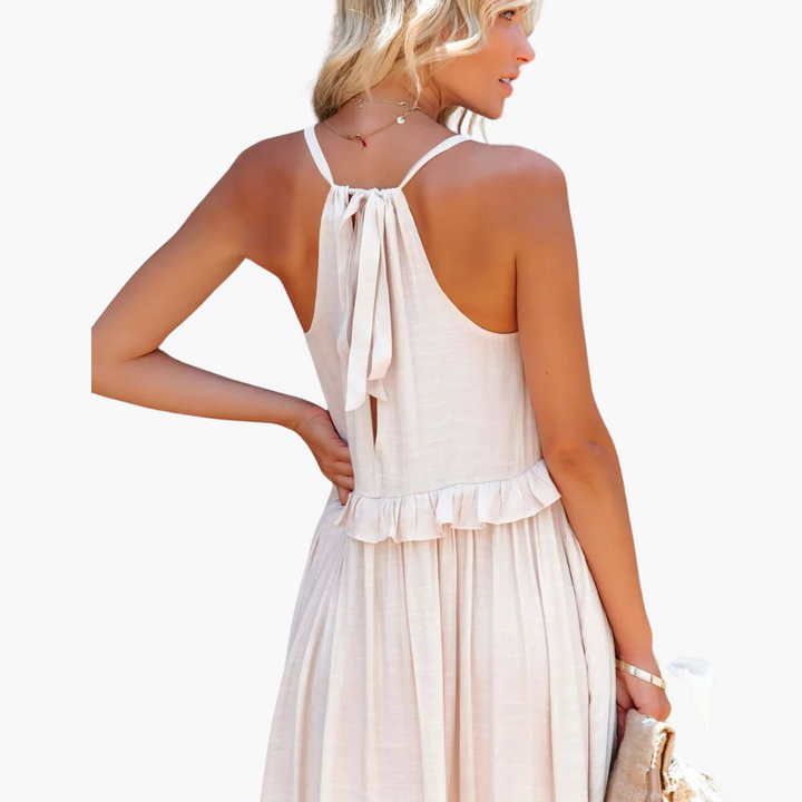 Joanna | Ruffle Breeze Maxikleid