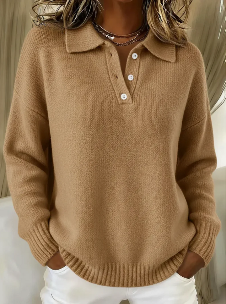Herra – Polo-Pullover aus weichem Strick
