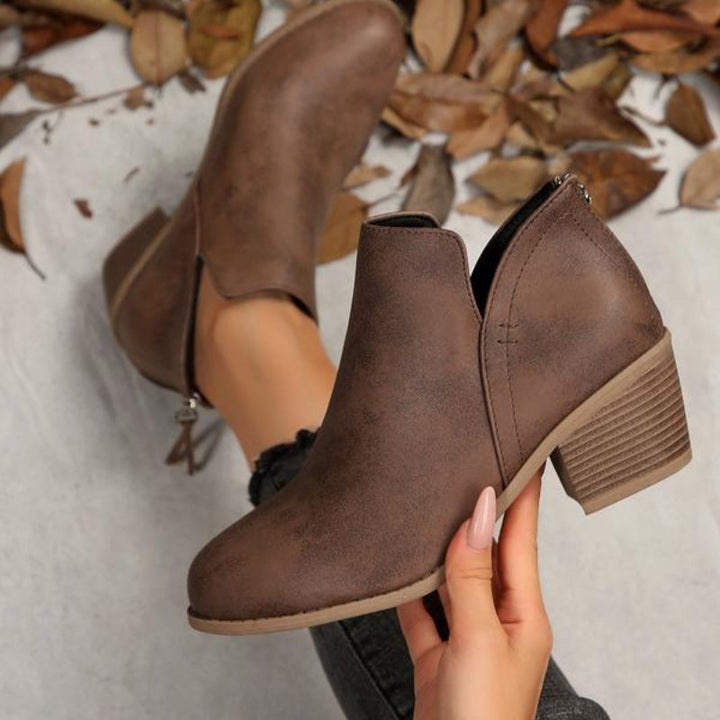 Hera – Stiefeletten mit strukturierten Fransen
