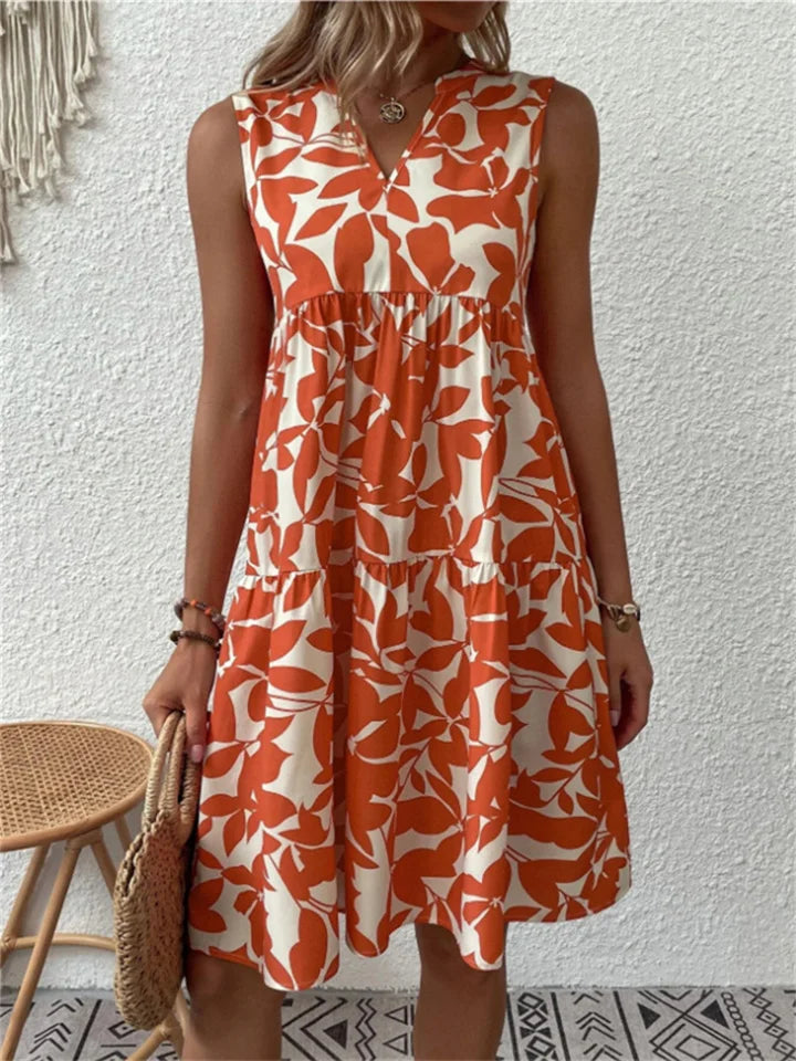 Alyana – Fließendes Midikleid mit Blumenmuster