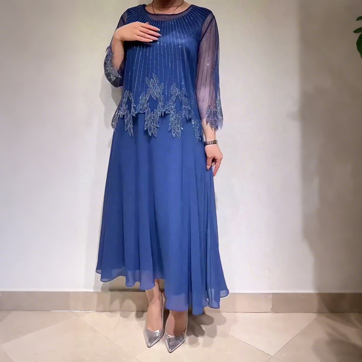 Louisa – Fließendes, elegantes Midikleid