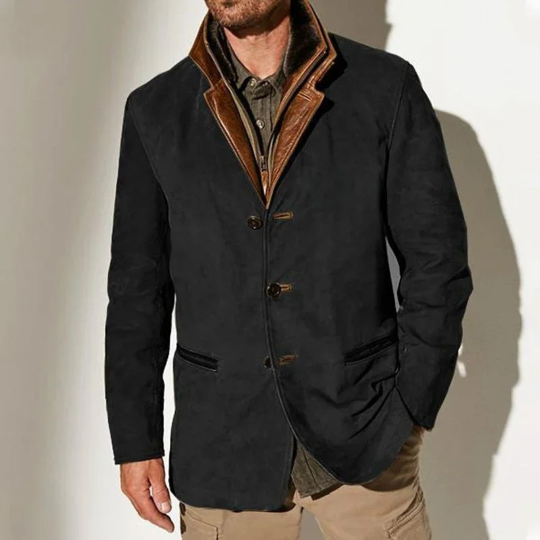 Daniel – Strukturierte Jacke im Vintage-Look