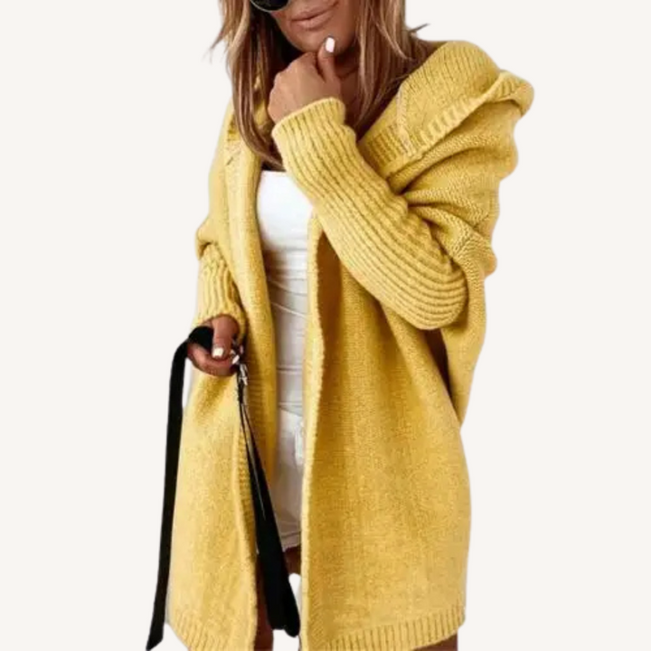 Paige | Legerer Kapuzen-Cardigan