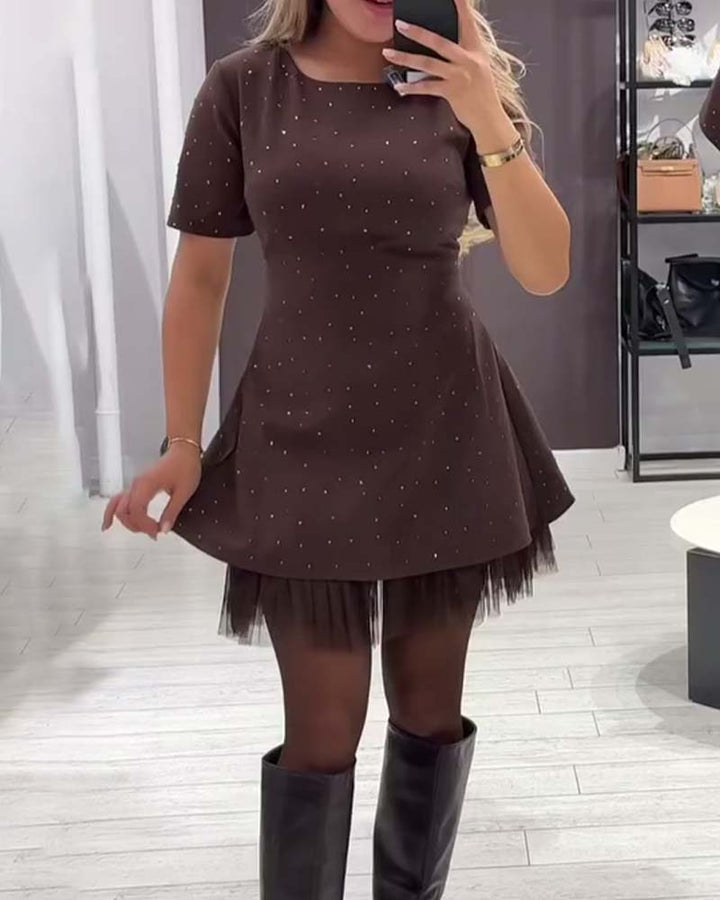 Cassie – A-Linien-Patchworkkleid