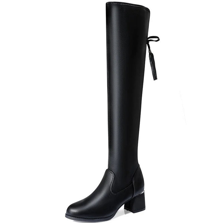 Nikka – Wärmende Stretch-Overknee-Stiefel