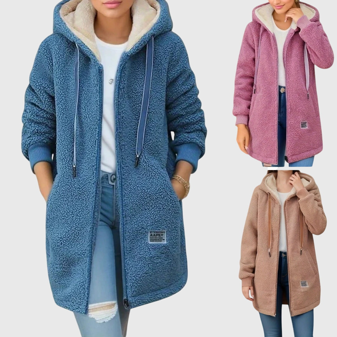 Vanie – Weiche Fleecejacke mit Kapuze