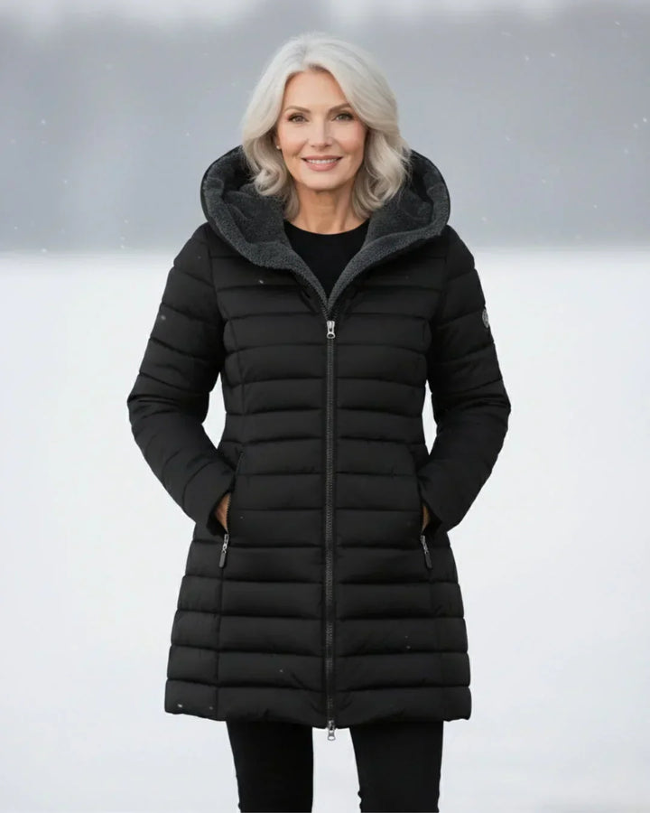 Nicole - Warme Winterjacke mit Kapuze