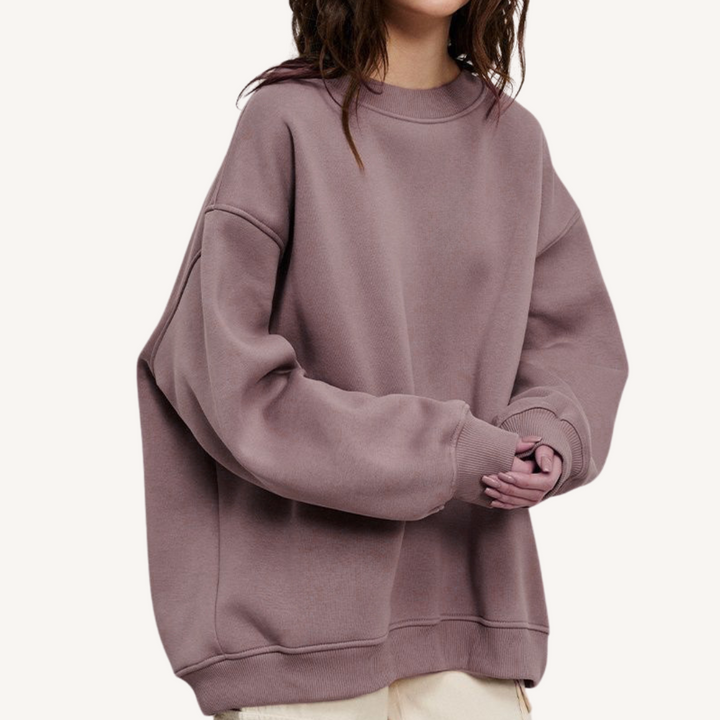 Haley | Übergroßes Fleece-Sweatshirt