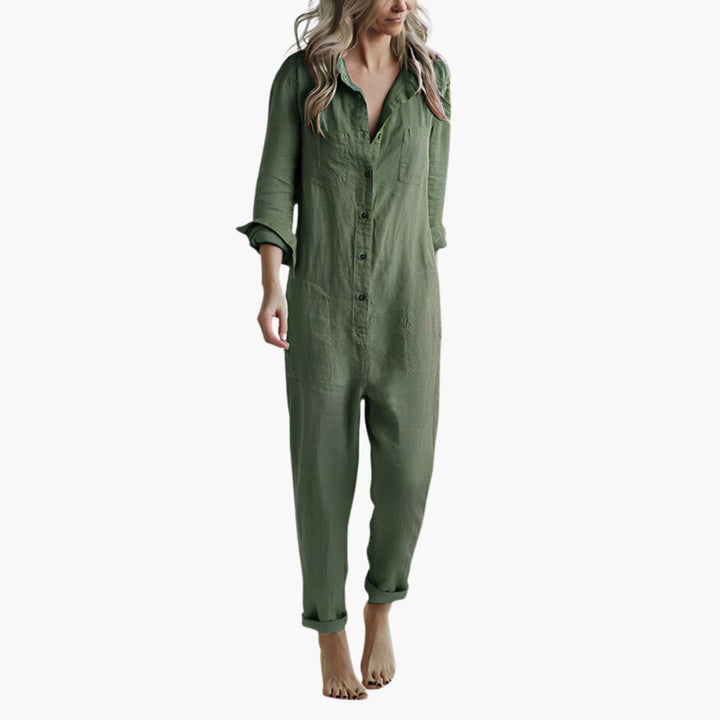 Martha | Elegantes Langarm-Jumpsuit