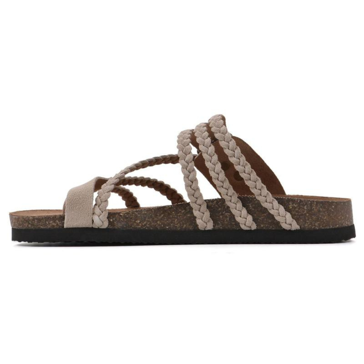 Charie – Komfort-Sandalen aus geflochtenem Kork