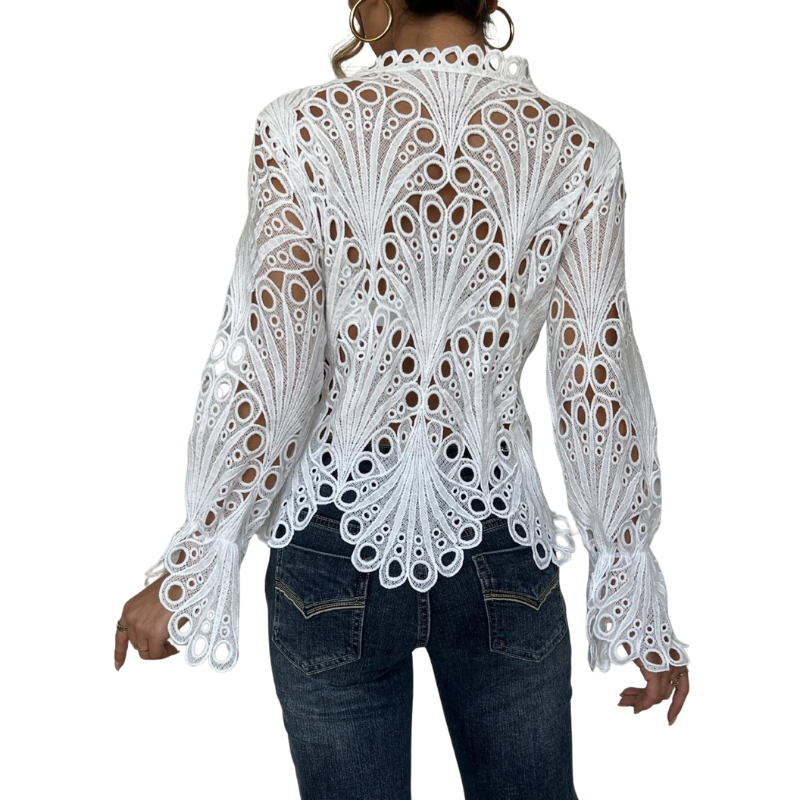 Patrice – Schicke Bluse mit Volantärmeln
