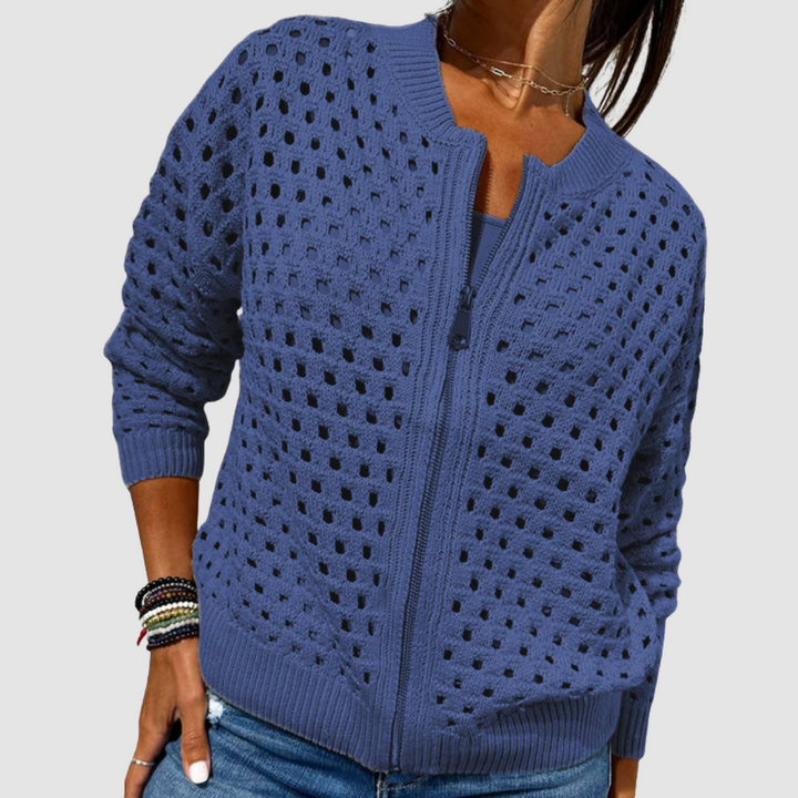 Grace - Strickjacke mit Reißverschluss