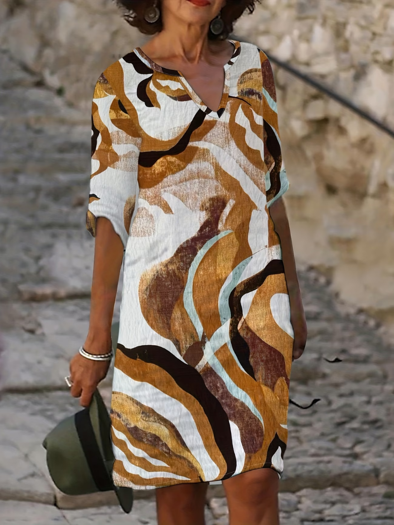 Bia – Luftiges Sommerkleid mit Druckmuster